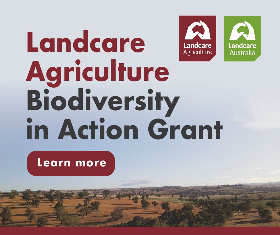 Landcare Australia’s Agriculture Program is offering new grants to Australian Landcare and producer groups to team up with experts and boost biodiversity measurement and management skills. 

Deadline to apply: Friday 16 May 2025

👉 Find out more: landcareaustralia.org.au/grant/landcare…