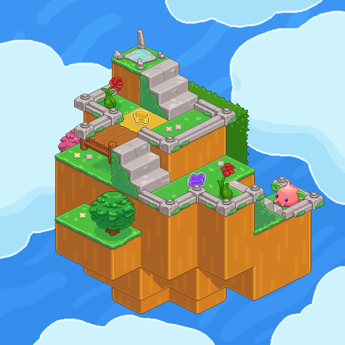 I've been working on <a href="/TempopoGame/">Tempopo 🌷🎶 OUT NOW!</a>'s  UI for the past year. It's been a pleasure working for Witch Beam  again, and the whole time I've been keen to do some Unpacking crossover  fanart. With the project wrapping up I finally had some time to do it!  Check out Tempopo on the 17th!