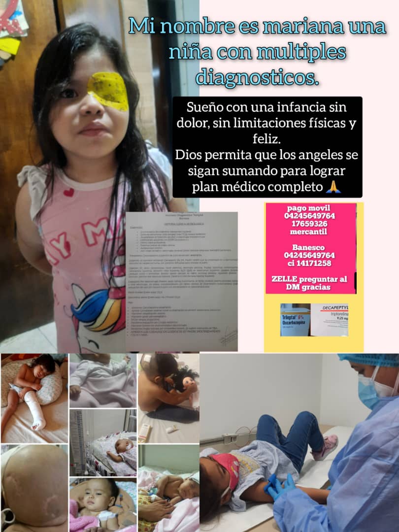 mariani87784922's tweet photo. #URGENTE soy una niña venezolana de condición dependo d tratamientos costosos,terapias, realizar una operación en mis ojitos no contamos con los recursos💔 mi mami es docente y le suspendieron su sueldito injustamente.
Pido d la ayuda para seguir avanzando https://t.co/OQyPffHmg9