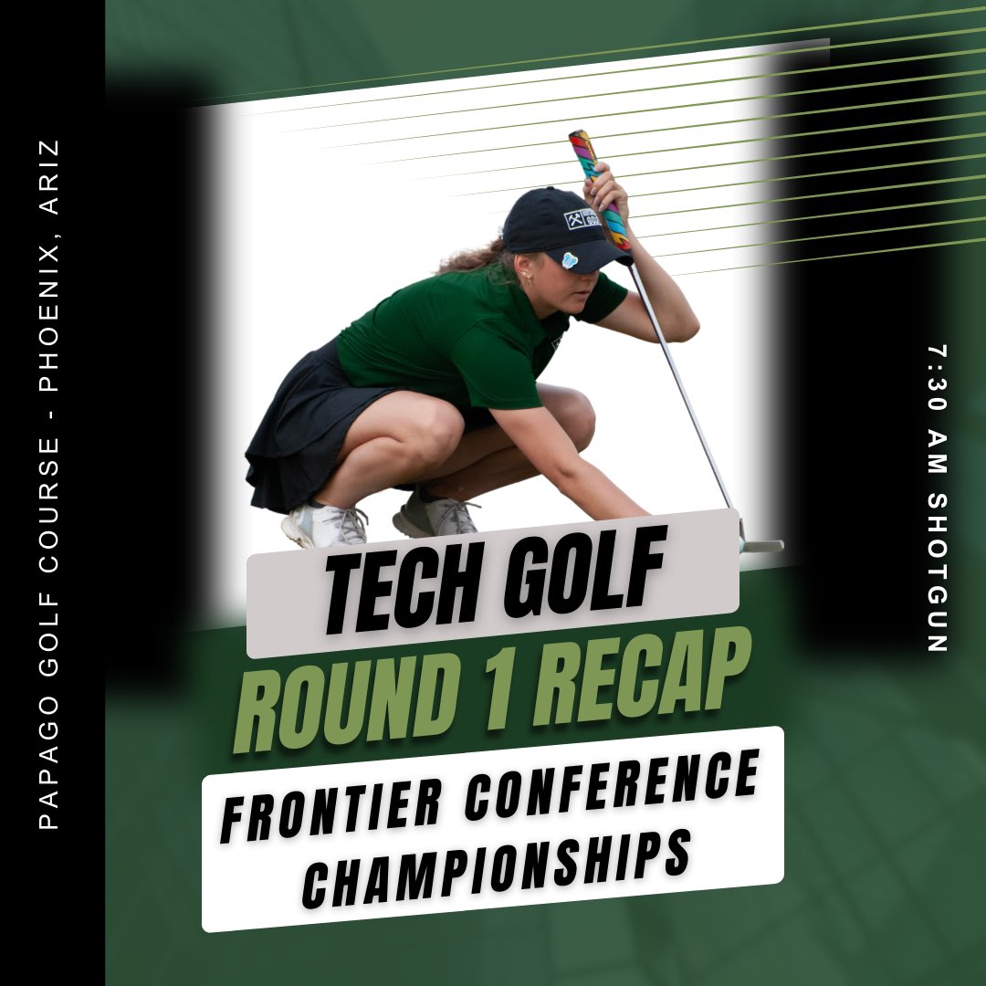 MontanaTechGolf's tweet photo. ⛳️⚒️ Day 1 in the Books ⚒️⛳️
Men 296 (+8)
Women 329 (+41)
Carson Hupka leads the Tech men with a 70 (-2) and is T-3. Kodie Hoagland leads the Tech women with an 81 (+9) and is T-4.
Highlight of the day was Franchi’s 196 yard hole out eagle on no. 3!
#RollDiggs #TechGolf https://t.co/7ATHYJhQ6G