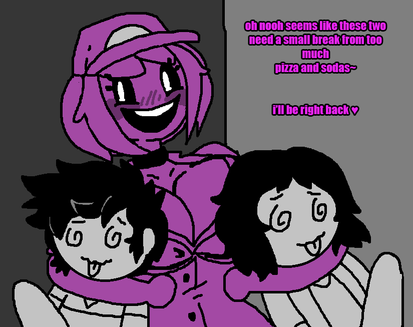 RoxakuK's tweet photo. Un pedido para @yoni_marti98949 y @KMizuti, los dos querian tirarse a la chica morada, pero no sabian que ella tambien queria eso (???

1/2 https://t.co/xAPK6GfD7O