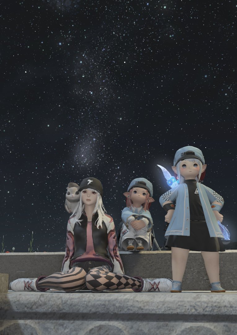 ちょっと前に撮ったSS！
リムサから見える夜空が綺麗でした✨

#FF14 #FF14SS