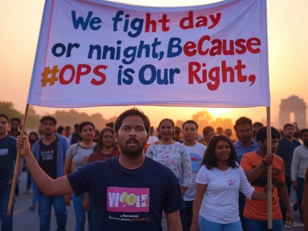 1‌ मई 2025..गुरुवार..
जंतर-मंतर दिल्ली चलें...
#OPS
#OPS_लागू_करो
#OPSisOurRight
#NoNPS_NoUPS_OnlyOPS 
<a href="/PMOIndia/">PMO India</a> <a href="/FinMinIndia/">Ministry of Finance</a>
<a href="/ravishndtv/">ravish ndtv</a> <a href="/PTI_News/">Press Trust of India</a>
<a href="/vijaykbandhu/">Vijay Kumar Bandhu</a> <a href="/Aamitabh2/">Amitabh Agnihotri</a> <a href="/ParmanandDehar1/">Parmanand Dehariya/president/Nmops/mp</a> <a href="/dksingore/">Dk Singore President of twta</a>
<a href="/SuryawaSingh/">Pratapsingh Suryawansh</a> <a href="/SahareVibhuti/">Vibhuti Sahare</a>
<a href="/nitish40565471/">nitish prajapati</a> <a href="/1984_itsme24889/">Ramendri #OPS प्रेमी</a> <a href="/MdAarif09250997/">Mohd. Aarif Khan 6.8K 🇮🇳</a>