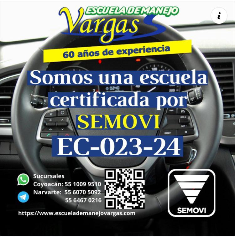 Escuela de Manejo Vargas tweet media