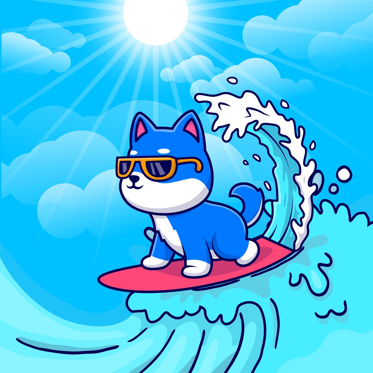 VitaInuCoin's tweet photo. GM catch the $VINU wave! 🌊 

Or get left in the swamp… https://t.co/bx0SOaVbM2