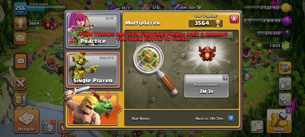 ClashWithVS_yt's tweet photo. This happened for the 3rd time💀💀
@ClashofClans please fix this..
#coc https://t.co/LOCdIGW12i