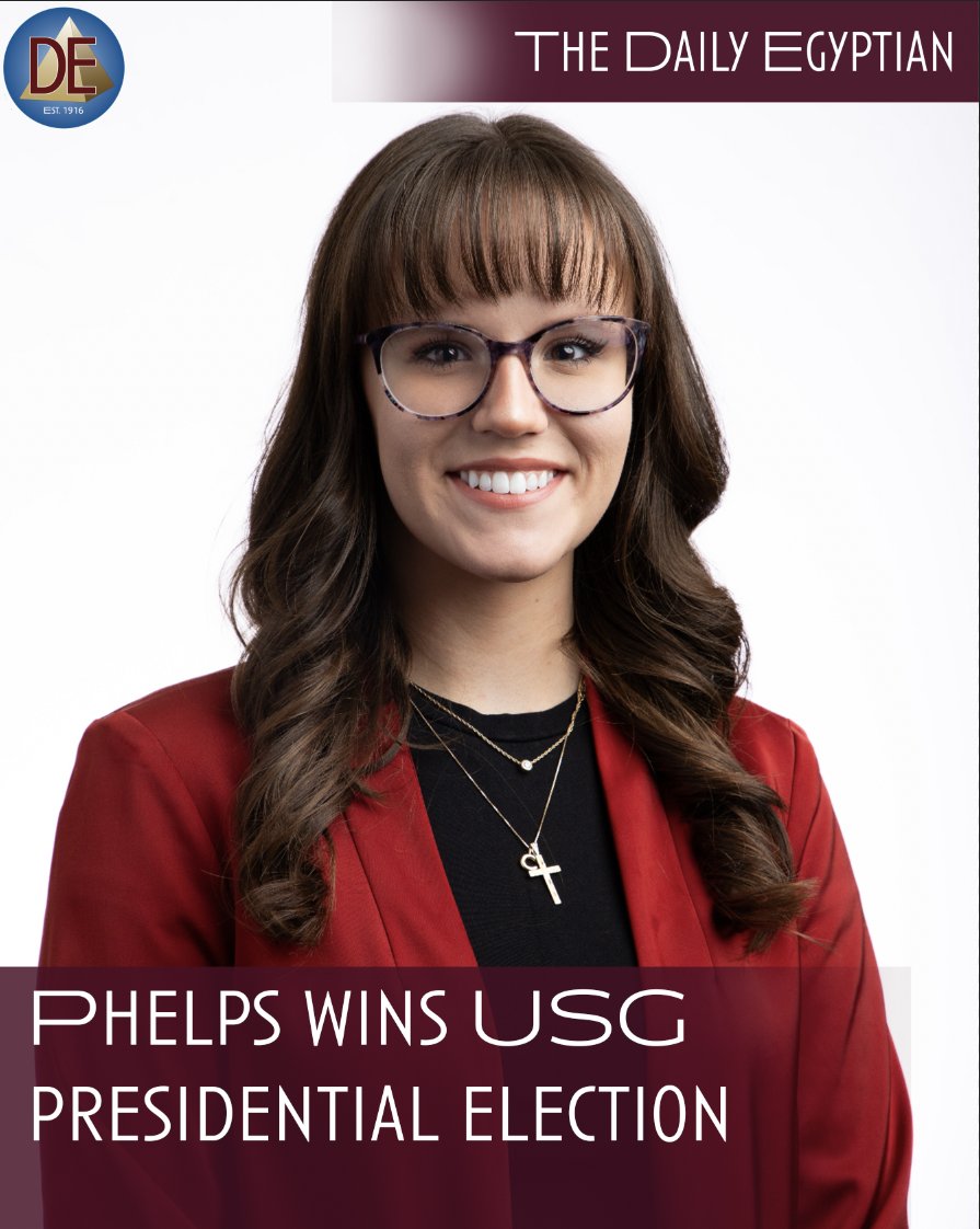 Lydia Phelps, a third-year student in agriculture business, will serve as the Undergraduate Student Government president for the 2025-26 school year.

Read more: dailyegyptian.com/121250/news/ph…

✍️:  Carly Gist, News Editor