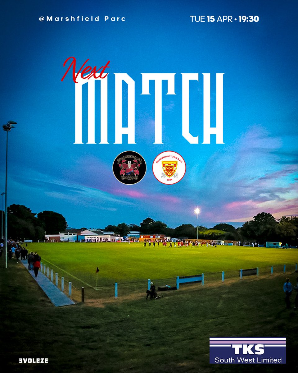 WadebridgeTown's tweet photo. Itβs #MatchDay as we hopefully travel to the #PastyMen Β #weatherpermitting
π Away to @CallyTownFC
π @swpleague
π
Tuesday 15/04/25
π Marshfield Park, PL17 7BT
π 19:30
#utbb #1stTeam #wadebridge #CmonYouBridgers #CompassionateClub
@swpleague @swsportsnews @KJMsport57 https://t.co/UNuus776tz