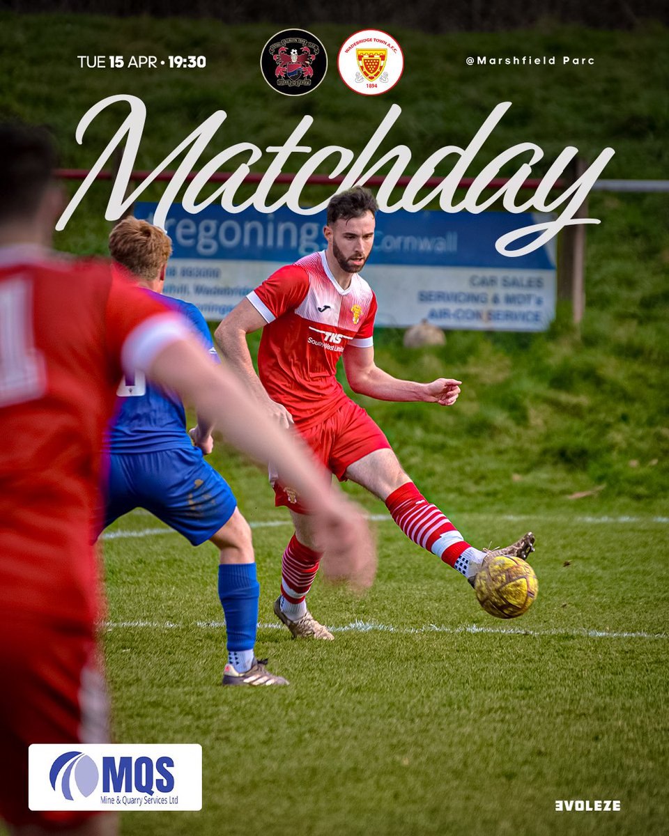 WadebridgeTown's tweet photo. Itβs #MatchDay as we hopefully travel to the #PastyMen Β #weatherpermitting
π Away to @CallyTownFC
π @swpleague
π
Tuesday 15/04/25
π Marshfield Park, PL17 7BT
π 19:30
#utbb #1stTeam #wadebridge #CmonYouBridgers #CompassionateClub
@swpleague @swsportsnews @KJMsport57 https://t.co/UNuus776tz