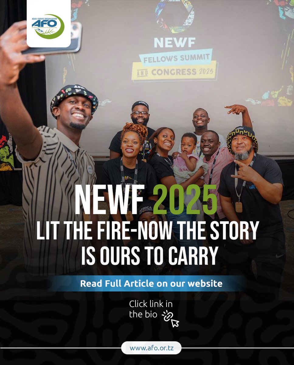 NEWF 2025 wasn’t just a gathering it was a spark ✨ igniting new waves of African storytelling 🌍. From our oceans 🌊 to our communities 🏘️, the story lives on. Read how AFO is carrying it forward: afo.or.tz 🔗

 #NEWF2025 #AFOVoices #StorytellingForChange