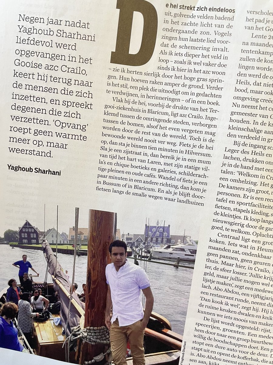 Hans V⭕️S (@voshans) on Twitter photo Interessante ‘longread’ uit de pen van ervaringsdeskundige <a href="/Yaghoubsaeid1/">Yaghoub Sharhani (Saeid)</a> in De Groene Amsterdammer over asielzoekersopvang in het Gooi. Toen en nu. ‘Wij zijn dus niet de enigen die angst voelen, zij ook. De angst kan ons verbinden.’ #leestip Interessante ‘longread’ uit de pen van ervaringsdeskundige <a href="/Yaghoubsaeid1/">Yaghoub Sharhani (Saeid)</a> in De Groene Amsterdammer over asielzoekersopvang in het Gooi. Toen en nu. ‘Wij zijn dus niet de enigen die angst voelen, zij ook. De angst kan ons verbinden.’ #leestip
