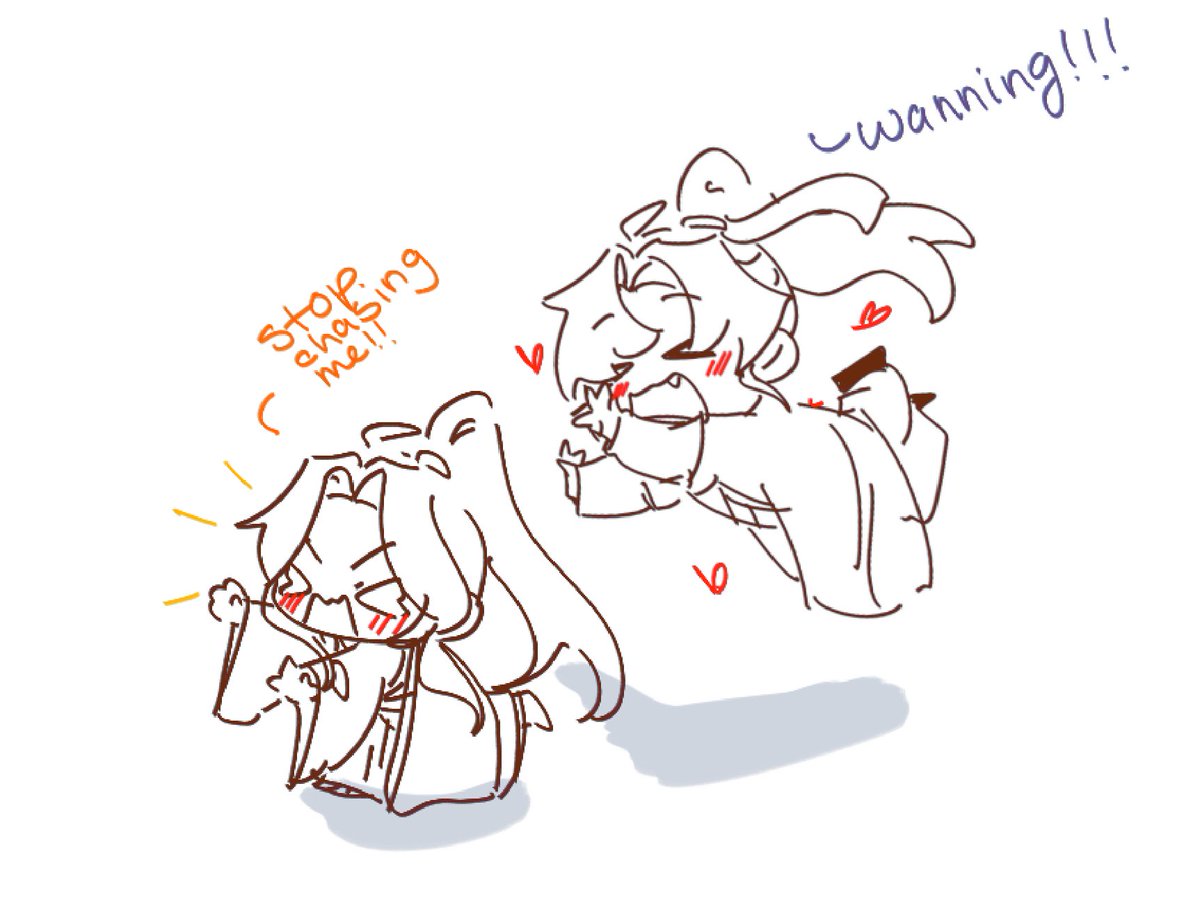 Chuxixii's tweet photo. Little doodles before I sleep, ranwan is my melatonin #二哈和他的白猫师尊 #2ha #ranwan #erha #moran #chuwanning https://t.co/PgM0kdjRDb