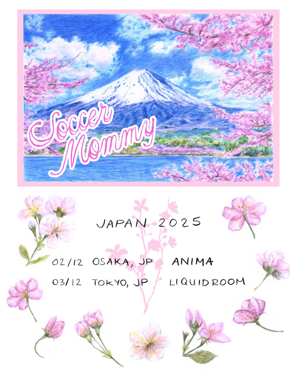 𝑵𝒆𝒘 𝒔𝒉𝒐𝒘 𝒂𝒏𝒏𝒐𝒖𝒏𝒄𝒆𝒅!!🎉
【SOCCER MOMMY】
#SOCCERMOMMY 2019年の初来日公演以来
6年ぶりとなる来日ツアーが決定！

JAPAN TOUR 2025
12/2 (Tue)大阪 LIVEHOUSE ANIMA
12/3 (Wed)東京 LIQUIDROOM
smash-jpn.com/live/?id=4442

📍オフィシャル先行 *先着制
受付中〜4/29(火)23:59