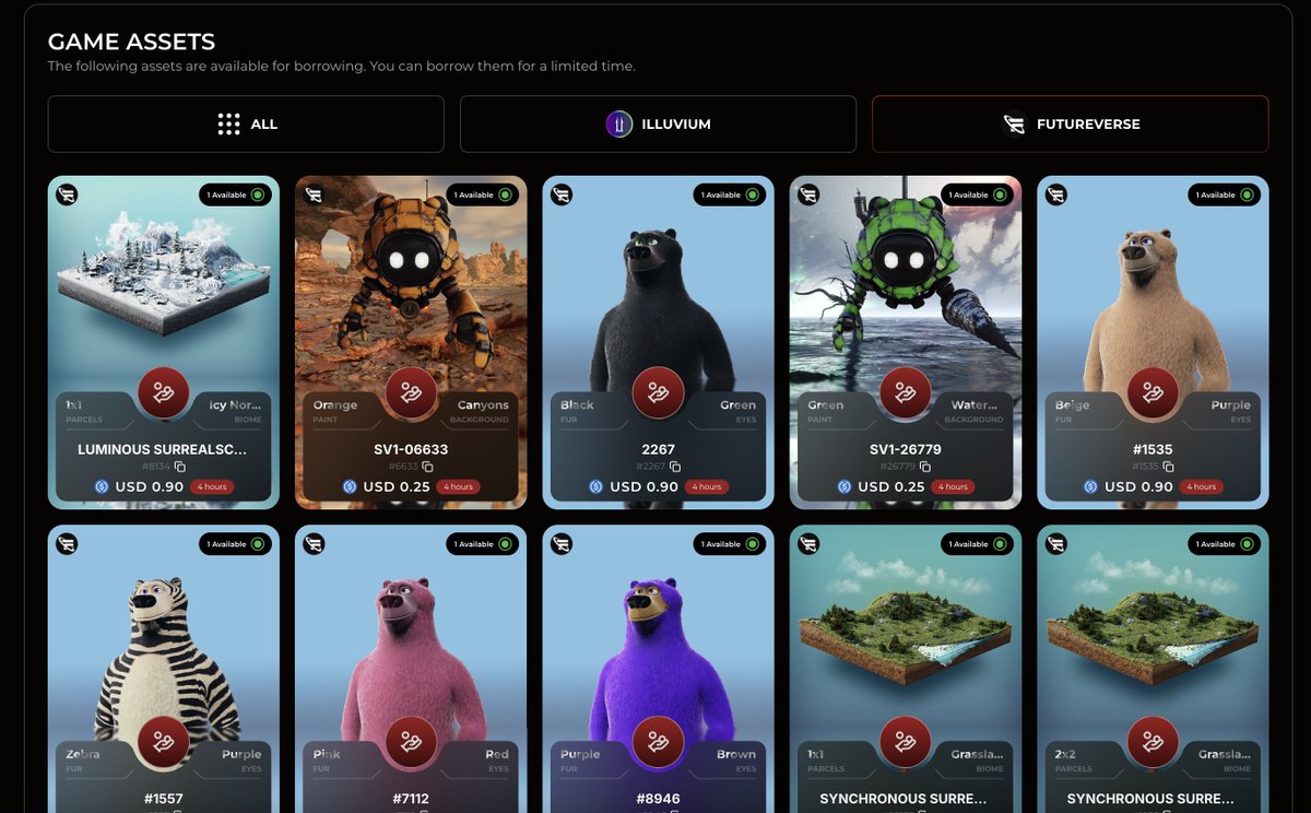 Futureverse is now live on The Forge! 🔥

Together, with <a href="/Polemos_io/">Polemos</a>, we’re unlocking player-owned economies! Lend, rent and stake character collectibles + SurrealScapes on <a href="/TheRootNetwork/">The Root Network</a>.

🎮 The future of gaming is open!