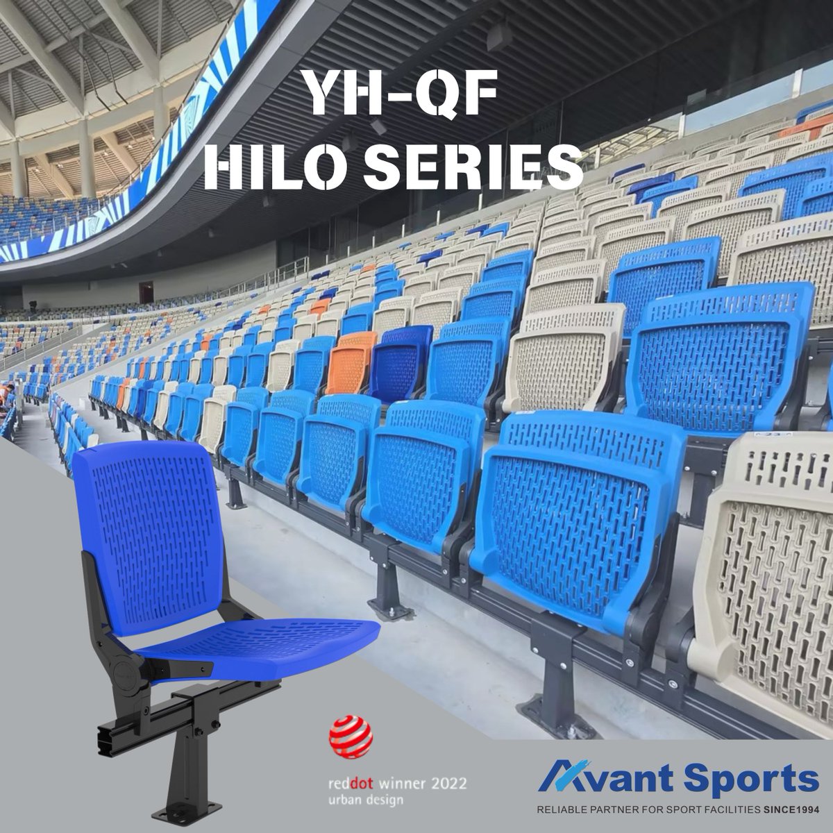 avantsports11's tweet image. 🏆 Elite Seating, Built to Last 🏆
The YH-QF Competition Seat redefines durability and design. With award-winning engineering, all-weather resilience, and spring-assisted folding, it delivers premium comfort for high-traffic venues.
💺 Elevate your seating. Elevate your profits.
