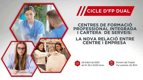Foment del Treball Nacional (@fomenttreball) on Twitter photo 💼 La nova Formació Professional situa l’empresa al centre.
El Cicle de Jornades d'FP DUAL de Foment del Treball, el qual compta amb el suport de la <a href="/gencat/">Generalitat de Catalunya</a>, t’ajuda a entendre com aprofitar les oportunitats d’aquest nou model.
📅 A la primera jornada el 29 d’abril, abordarem 💼 La nova Formació Professional situa l’empresa al centre.
El Cicle de Jornades d'FP DUAL de Foment del Treball, el qual compta amb el suport de la <a href="/gencat/">Generalitat de Catalunya</a>, t’ajuda a entendre com aprofitar les oportunitats d’aquest nou model.
📅 A la primera jornada el 29 d’abril, abordarem