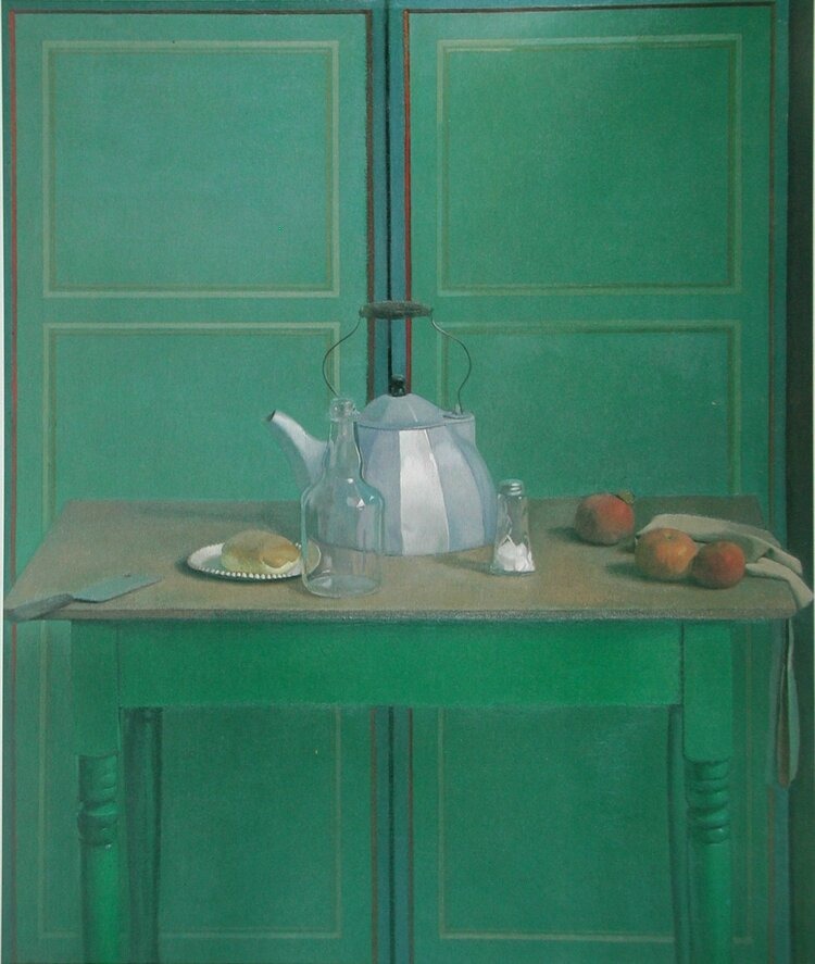 MenschOhneMusil's tweet photo. Lennart Anderson (1928-2015), Still Life with Kettle, 1977. https://t.co/tNAOvocsFb