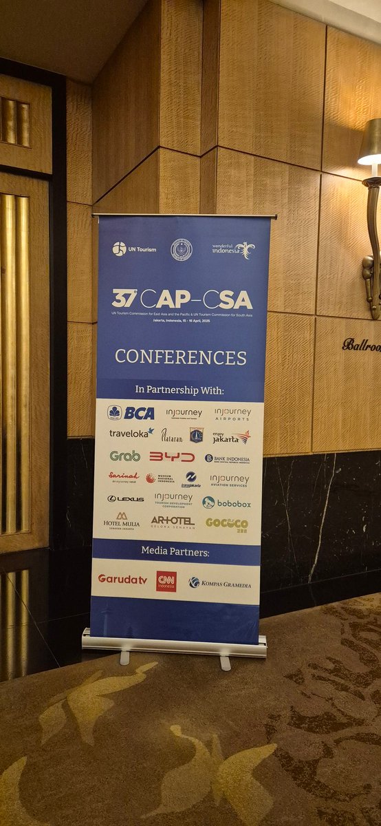 Ambi_Group's tweet photo. Ambi_Group in #Indonesia 🇮🇩
To attend:
🔹 37th CAP-CSA 
🔹 56th CAP 
🔹 60th CSA 
🔹 Regional Conference on Tourism Policy &amp; Circular Economy
#BusinessDevelopment #SDGs #SBC #CSV #ESG #CSR #SustainableTourism #UNWTO #UnTourismRural #SustainableTourism #SustainableTrave https://t.co/0Acq41XZIt
