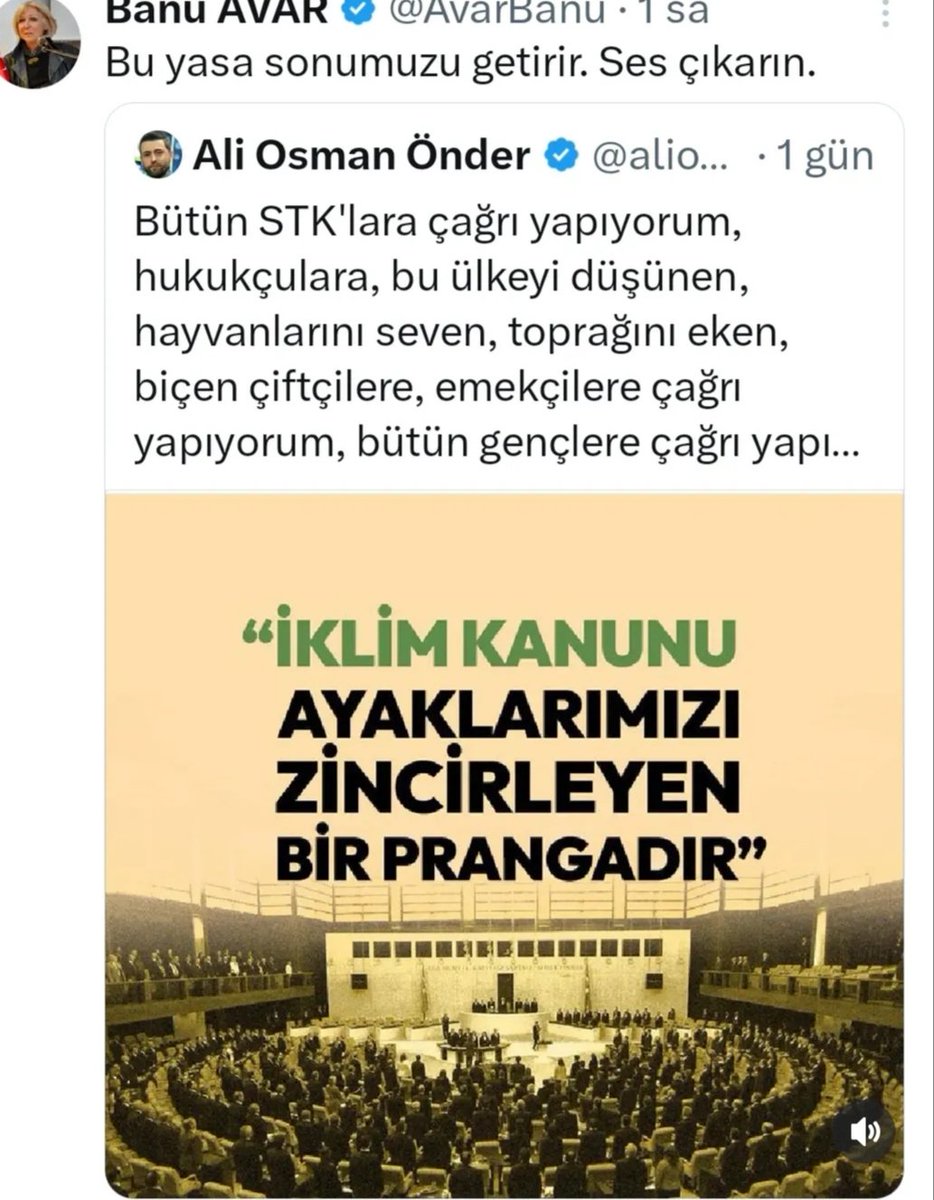 Bu yasa sonumuzu getirir.  Ses çıkarın ...
#iklimkanununahayır