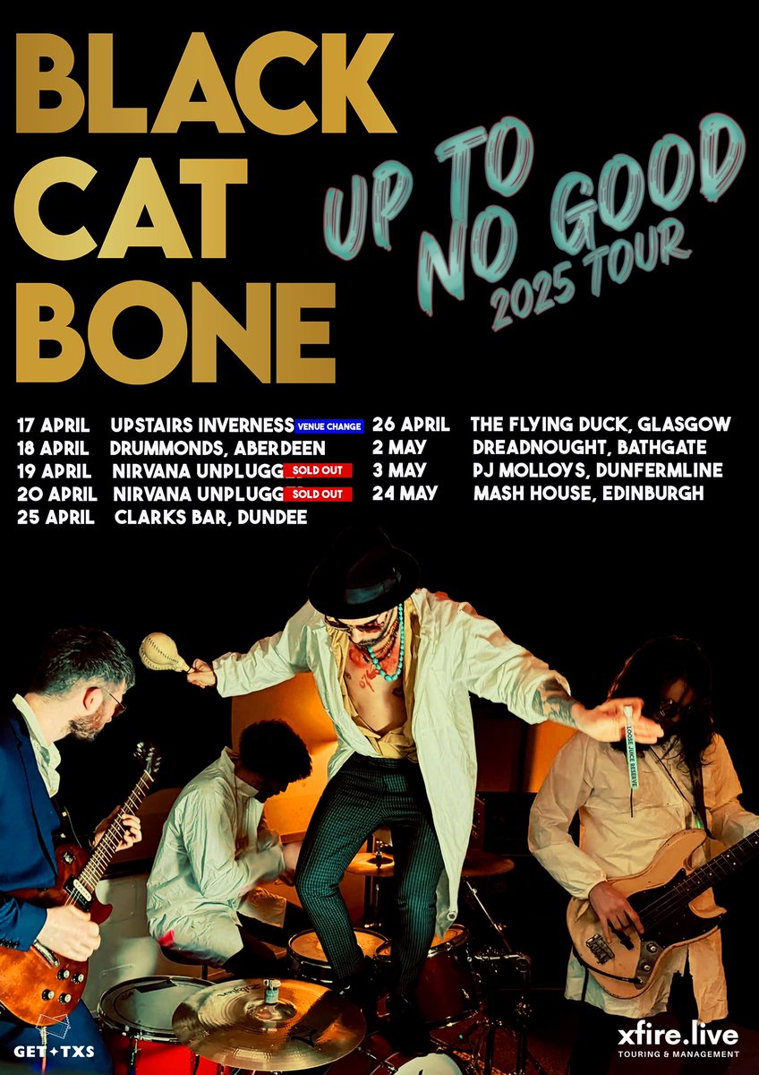 Black Cat Bone (BCB) (@blackcatbone3) on Twitter photo Scottish Tour starts this Thursday 🏴 NO SCOTLAND, NO PARTY 🎉
<a href="/ticketsscotland/">Tickets Scotland</a>
<a href="/xfirepresents/">xfire.live</a>
Tickets on sale now:
tickets-scotland.com/events.html?ev… Scottish Tour starts this Thursday 🏴 NO SCOTLAND, NO PARTY 🎉
<a href="/ticketsscotland/">Tickets Scotland</a>
<a href="/xfirepresents/">xfire.live</a>
Tickets on sale now:
tickets-scotland.com/events.html?ev…