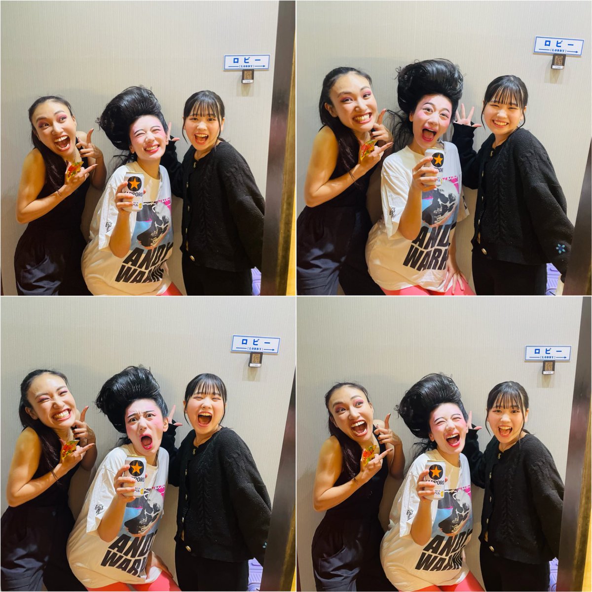 reonayamazaki's tweet photo. #おばドルゆみこ2025
2人の愛おしい娘たち😌🥰
長女のまつり役茉里奈とは初共演ながら魂がふれあいまくる本気の本物のやりとりの絆が宝物だね🥰
下の愛子役の理桜とは母娘タッグ2年目でなんか顔も似てきたな🤣千秋楽終えて3週間ぶりに楽屋で酒解禁した母に会いにきてくれた2人🥹 https://t.co/xshGL5Q34b