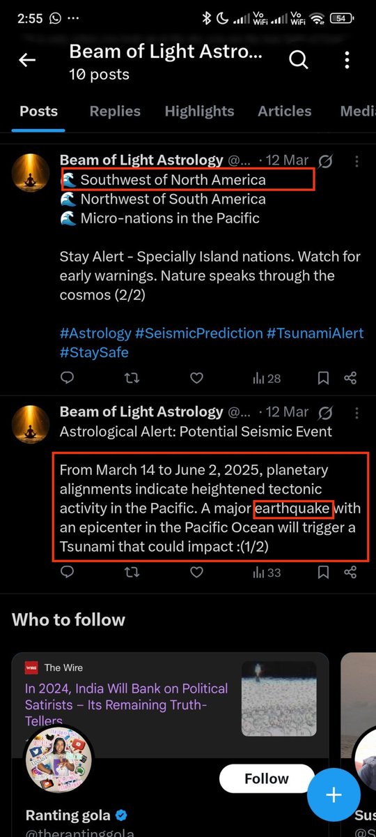 BeamofLight1008's tweet photo. Prediction Update : Earthquake near San Diego in USA. 

Fortunately, with God's grace, no major damage and loss of lives reported.🙏 https://t.co/UNds3n0wor
