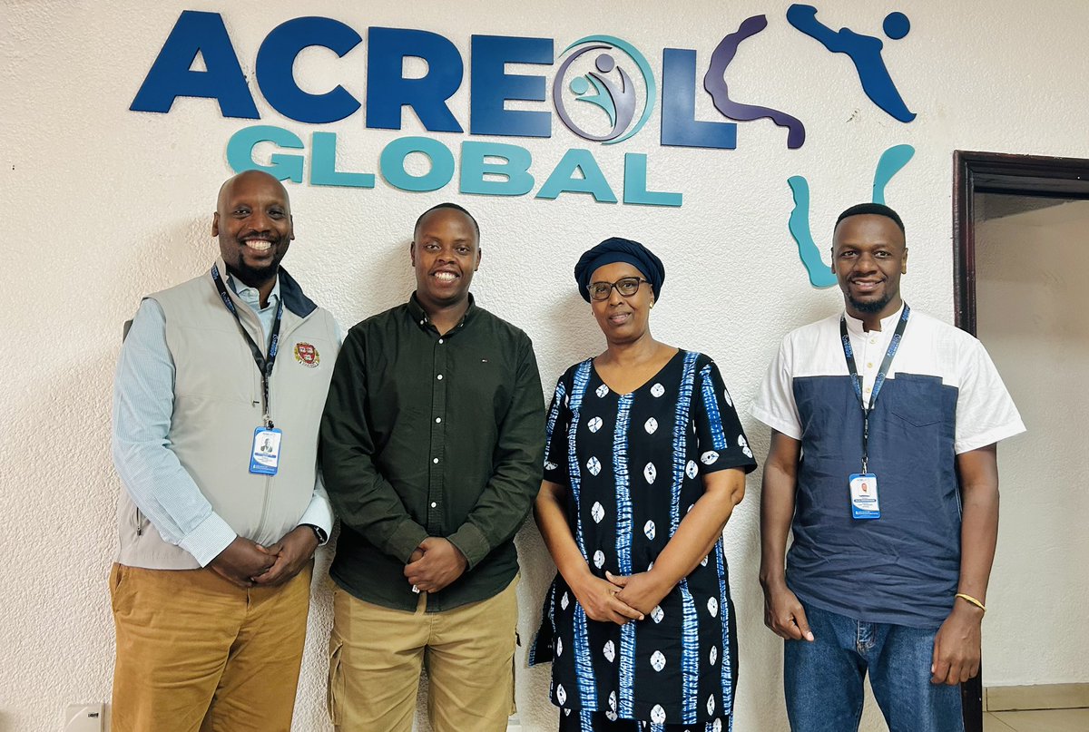acreolglobal's tweet photo. 🥳Welcoming @ButaroHospital at @acreolglobal  

⁉️Guess who dropped by our office? Dr.@erugengamanzi, Director General of @ButaroHospital and Assistant Professor at the @ughe_org joined us for a thoughtful dialogue on advancing the future of #PalliativeCare in Rwanda and beyond. https://t.co/2jwCrfUjGF