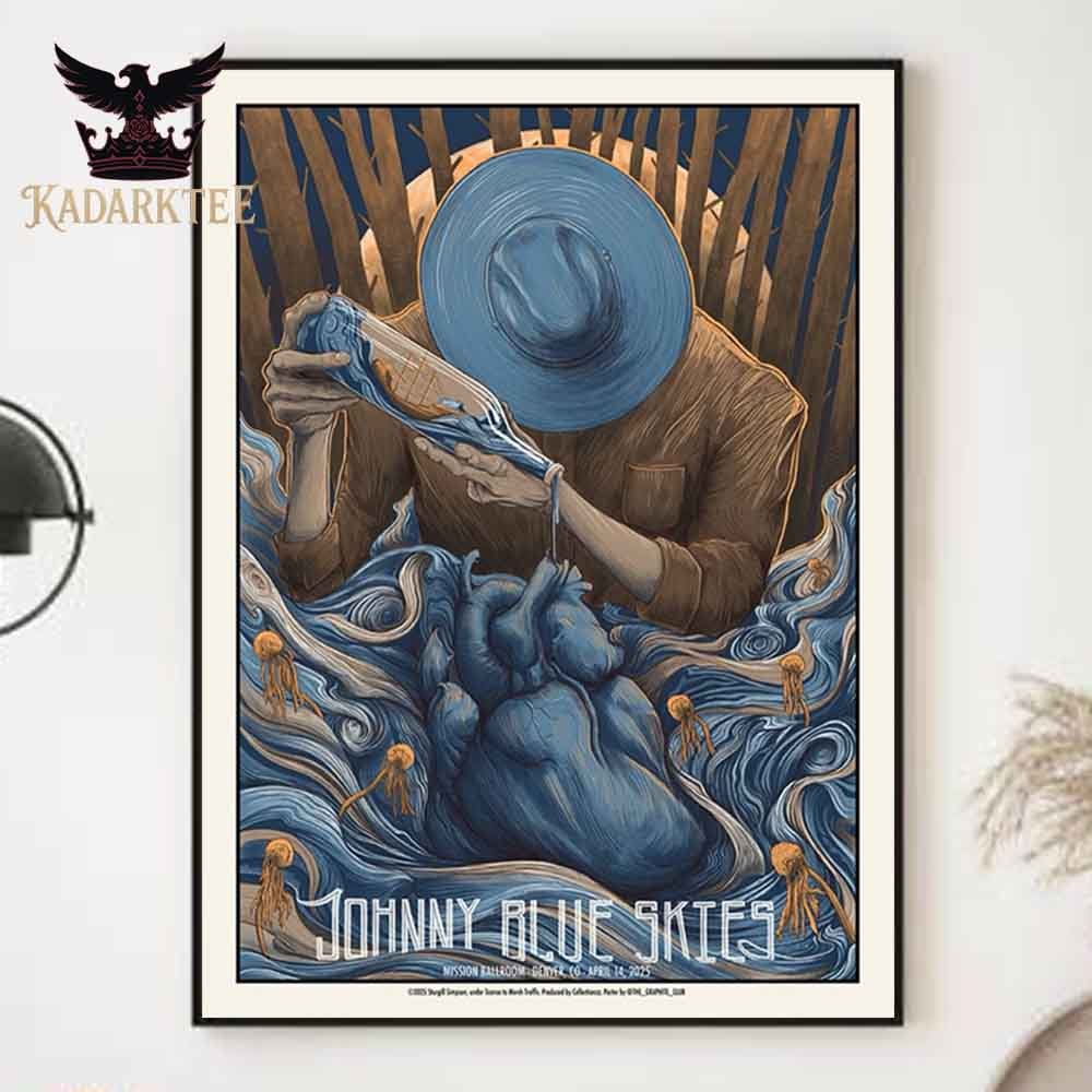 Kadarktee's tweet photo. Sturgill Simpson aka Johnny Blue Sky Denver CO 2025 Mission Ballroom On April 14th Merch Poster T-Shirt 
#sturgillsimpson #johnnyblueskies 
https://t.co/SruXIaEyDL 
https://t.co/hAm809ihU1
https://t.co/vQGEhfZsCV https://t.co/f9JcNW9xYp