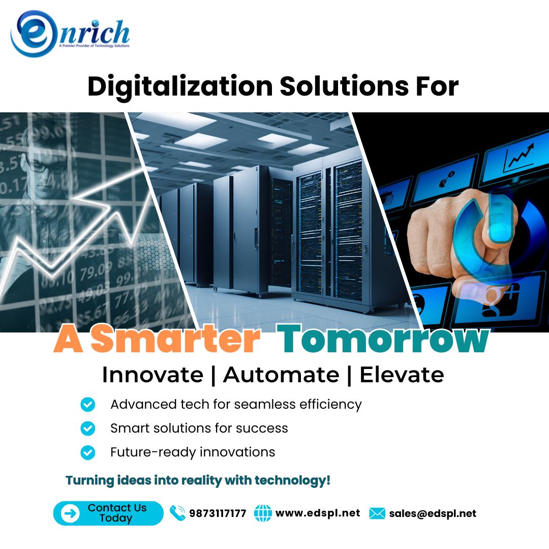 IndiaEnrich's tweet photo. Empowering businesses with smart, secure digital solutions to innovate, automate, and build a smarter tomorrow.
#DigitalTransformation #EDSLP #SmarterTomorrow #DigitalIndia #BusinessElevated #NextGenSolutions #AutomationExperts #SmartBusiness #ProcessAutomation https://t.co/ucb3syhDSs