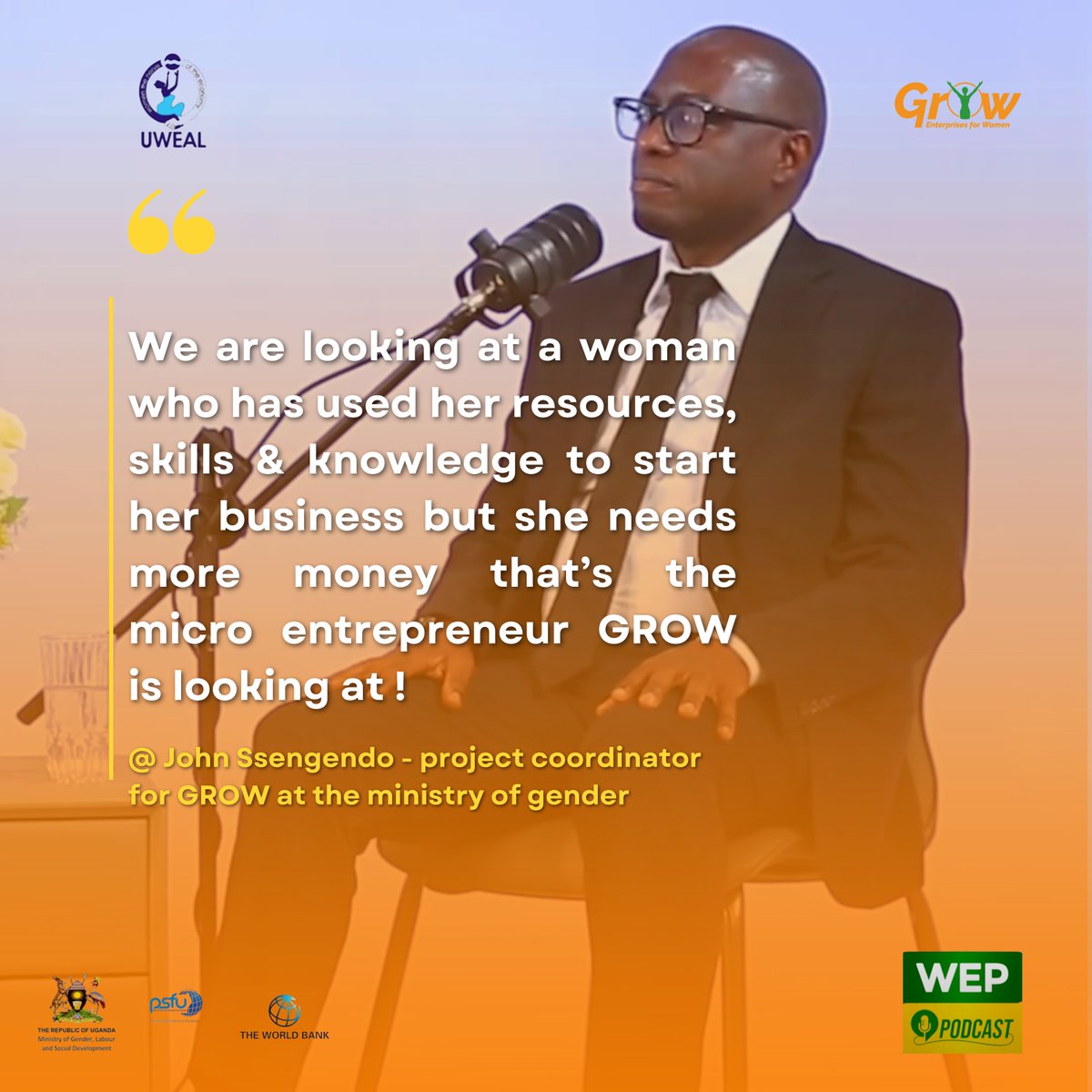 UWEAL_Ug's tweet photo. 🗨️The GROW Project is here to support women entrepreneurs who are ready to take their businesses to the next level. | WEPS Podcast Ep 2. 
Missed it? Catch the full episode now! 👇👇
https://t.co/0omY6ETkAd https://t.co/PZJ14UPxT1