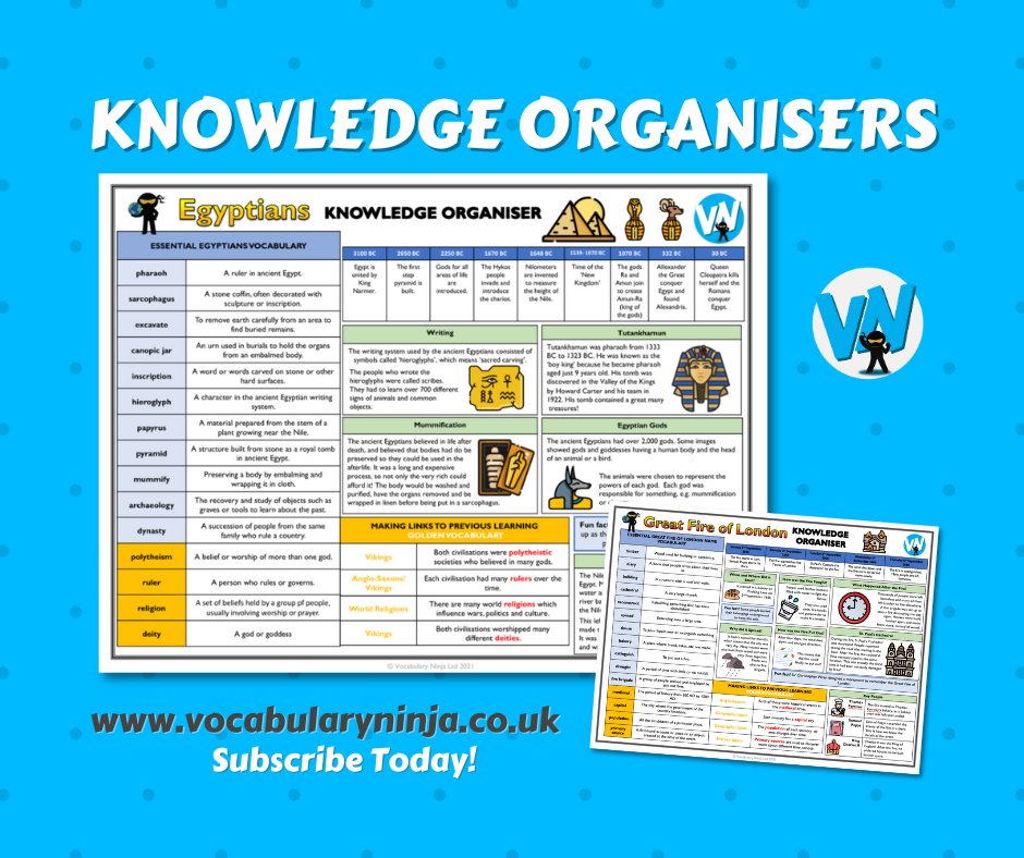 VocabularyNinja's tweet image. 🧠 🧠 Knowledge Organiser Bundle 🧠 🧠

📲 vocabularyninja.co.uk/knowledge-orga…

74 different knowledge organisers, jam packed with all of the essential subject knowledge and key vocabulary! Unbelievable resources!

#edutwitter #knowledgeorganiser #subjectknowledge #curriculum