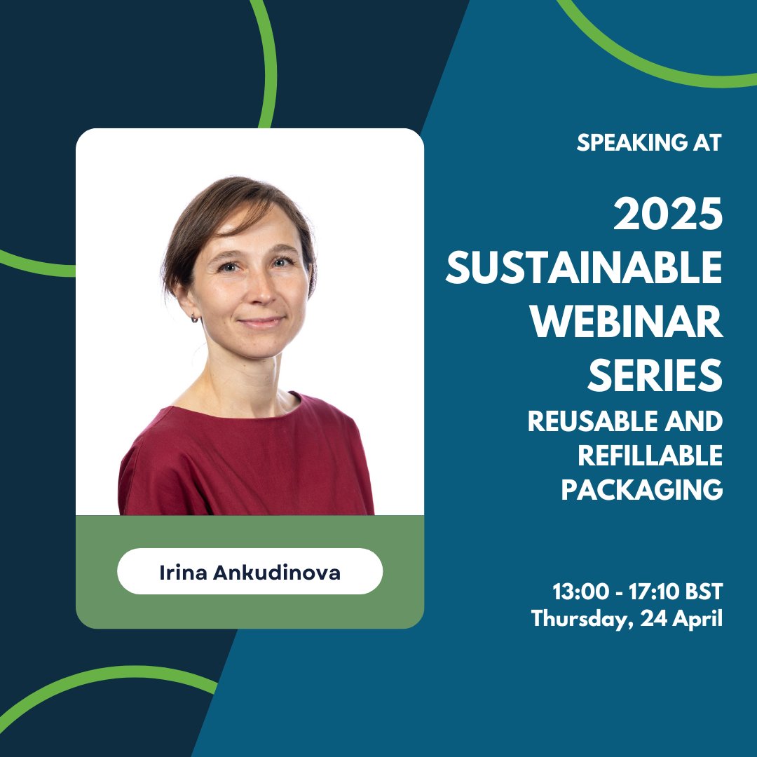 #ReusablePackaging is a crucial part of the #CircularEconomy for #Plastics offering a promising solution to eliminate waste, tackle plastic pollution and provide significant business advantages. Book your tickets at rb.gy/8rpnod
#Sustanability #PlasticPollution #Refill