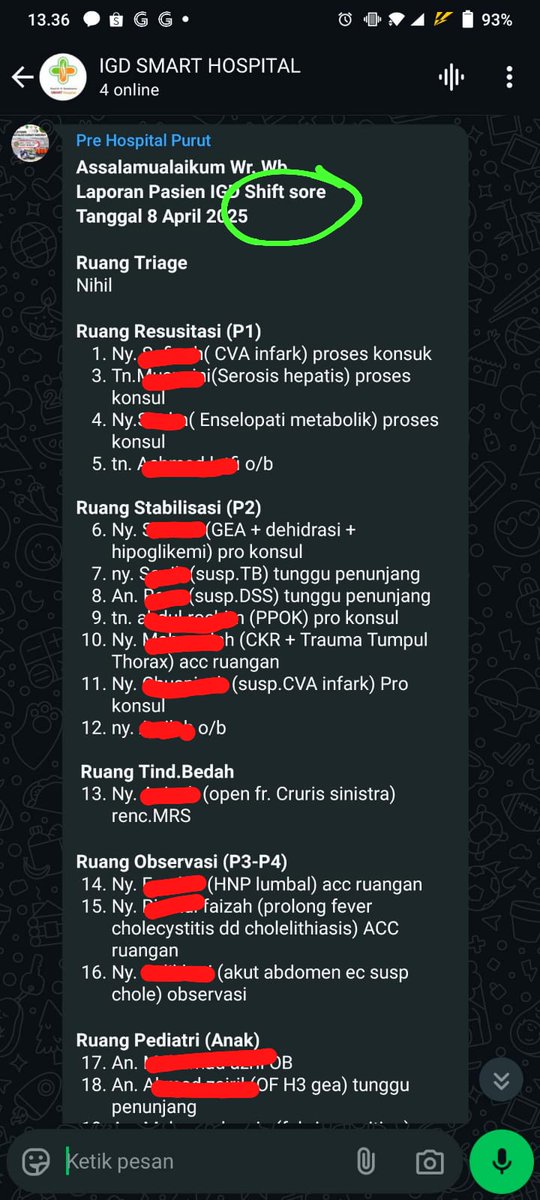 FerrisagaJP's tweet photo. Pernah berada di kondisi jaga malam (21.00) IGD pasien P1 (jelek banget) datangnya berbondong bondong dengan kondisi IGD full.. 

Operan dari shift sore agaknya normal aja sebenarnya, cuma memang banyak yang perlu konsul https://t.co/LSIl83uLCZ