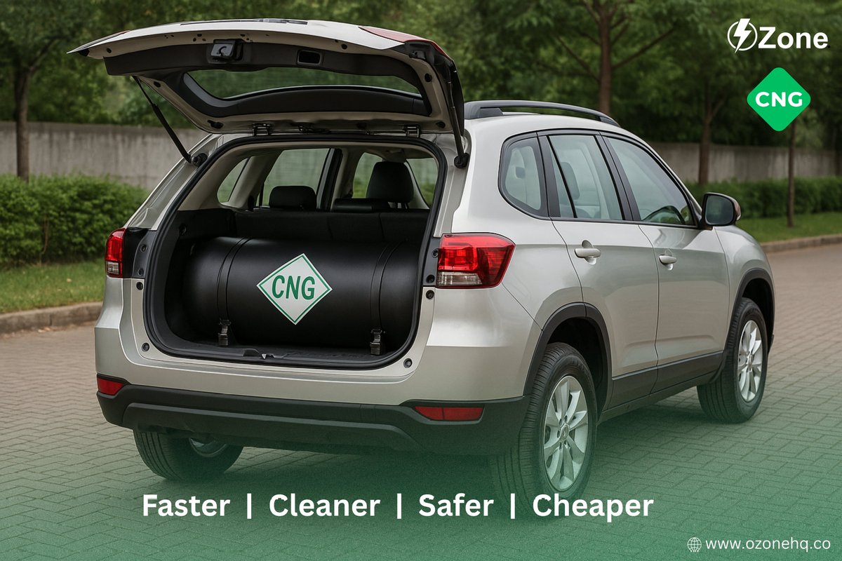 Ozone_HQ's tweet image. Switching to CNG isn't just smart, it's sustainable.
Lower emissions, reduced fuel costs, and a cleaner future.
It's time to drive change, one vehicle at a time.
Chat 09084000008
#Ozone ♻️ #CNG #CleanEnergy #sustainabilityeducation #GreenTech