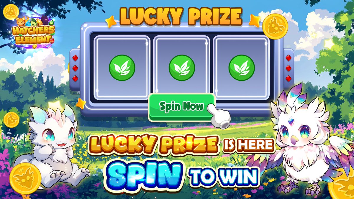 HatchersElement's tweet photo. ✨ Lucky Prize is Here – Spin to Win! ✨

Every time you hatch a new Elemental Hatcher, you're charging up your Lucky Prize bar! 🔥

🌳 Crack open a Fire, Wood, Water, Dark, or Light spirit — and watch each matching element fill a slot on the wheel 💧
✨ Match the same element across all 3 slots for a shot at the Multiplier Wheel!
✨ Hit 2 of a kind and spin for bonus rewards!

🟪Choose wisely — switching elements reshuffles your combo. Keep the spin streak alive for bigger prizes!🟪

🐣 Start cracking, start stacking — download and claim your Lucky Prize Now! (https://t.co/PM0jads8qi) ⭐️⭐️⭐️

Stay ahead of the game — follow Hatchers on X channel (https://t.co/roXSVfdQ7T), Telegram (https://t.co/QvkBHn2h7o) and TikTok (https://t.co/iUlryJdHMj) today!