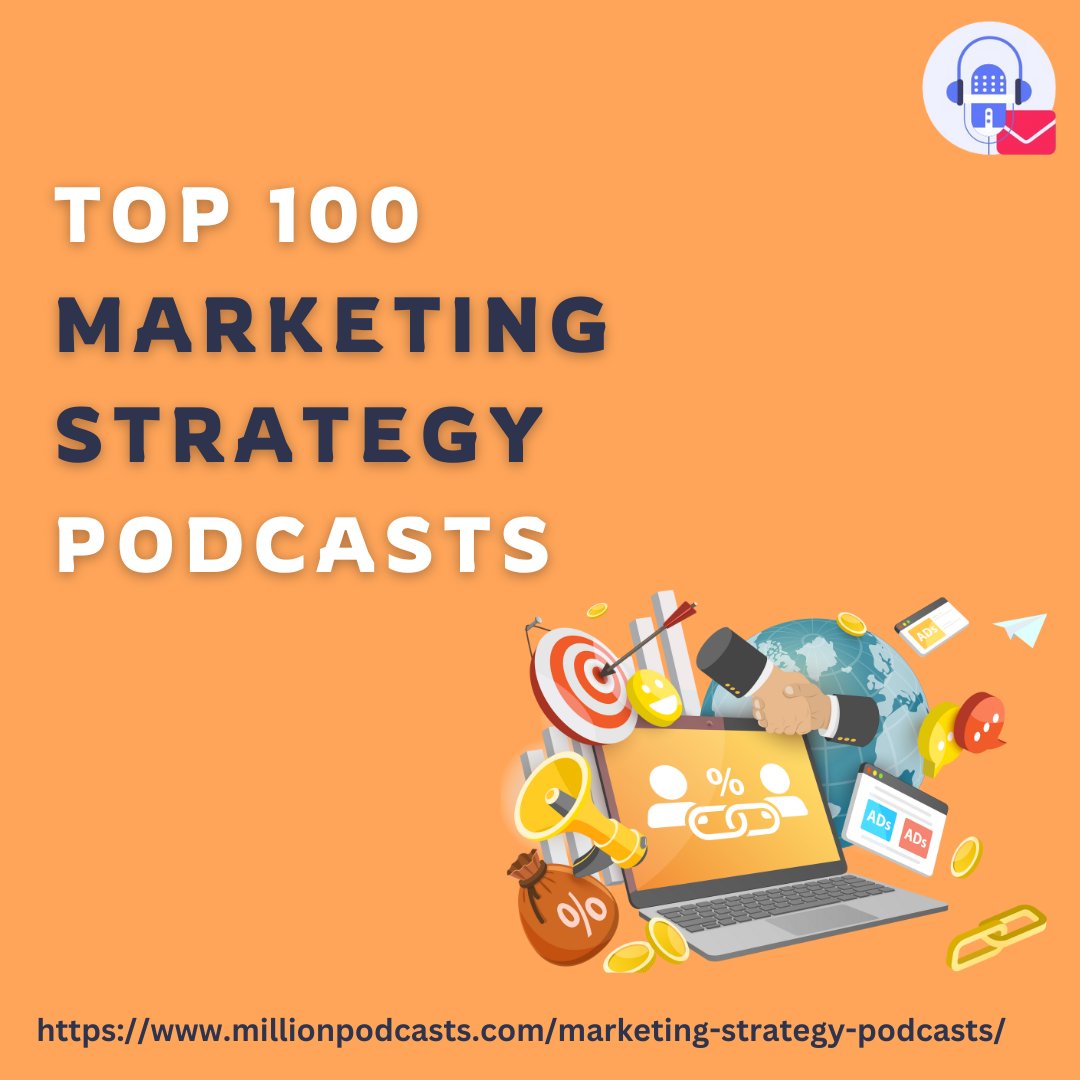 MillionPodcasts's tweet photo. 🎧 Top 100 Marketing Strategy Podcasts of 2025! 🎧

🔗 Full list here: https://t.co/d6qx2JJk5V

From content pros to SaaS storytellers—these shows are must-haves for every marketer! 📊📈

🎧 Why use this list?
✅ Direct access to top marketing podcasts 🎙️📢
✅ Save hours of research—contacts all in one place ⏳⚡
✅ Perfect for PR pros, brand strategists & marketing teams 🧠💼

📢 Big shoutout to these top marketing minds! 👇
@rosemontmedia @meetulshah @jonmilligan @nickwestergaard @mrktngtrendspod @stephpostles @ramongberrios @bbols4 @bizbrosco @theathwareing @cmicontent @joepulizzi @acrolinx @bizownersradio @shyegilad @lochhead @baermktg @myriam_digital @staceybrandall @mariuszlodyga @officially_omr @marketrec @laureljmintz @neilpatel @ericosiu @timninjakitchen @amyporterfield @russellbrunson @ilisebenun @mmtoolbox @ducttape @HCSuccess @bbasilico @JulsSolomon @julssolomon @onlinedrea @buffer @saasgrowthhub @sarrrrba @hharjula @samulisalonen_ @mikkolaaksonen @jaakolac @hannakristiina @arkisaoglu @hhvaltonen @advanceb2b @suzidafnis @michelle_falzon 

🎙 For PR pros and marketers—this is your go-to podcast list! 💡🚀