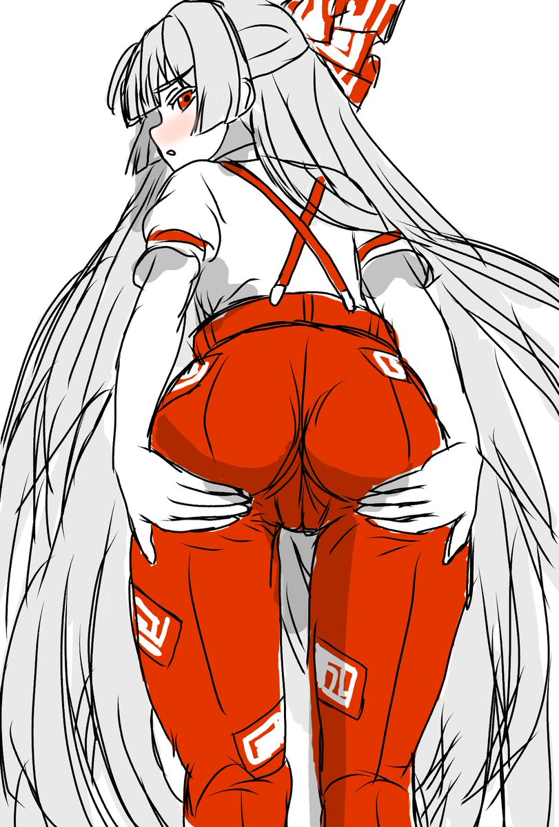 加筆修正。妹紅の尻を強調してみた。 