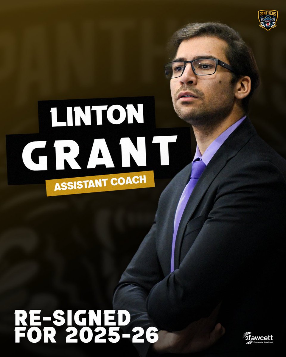 PanthersIHC's tweet image. 😼 Good Morning #PanthersNation!

✍️ Assistant Coach Linton Grant has signed a new deal with the Nottingham Panthers.

📰 Read more ➡️ tinyurl.com/4mbsuzkj