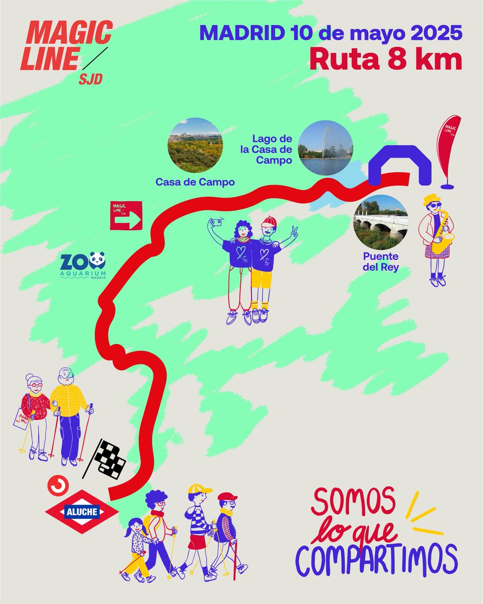 FISJ_Madrid's tweet photo. ¿Sabes que hay una ruta de la #MagicLineSJD Madrid perfecta para los amantes de la naturaleza? La de 8km es la elección idónea para los #magicliners que quieran andar rodeados de vegetación. Apúntate aquí con tu equipo: https://t.co/rGu1JZ4Spx https://t.co/WQDzlzsRhE