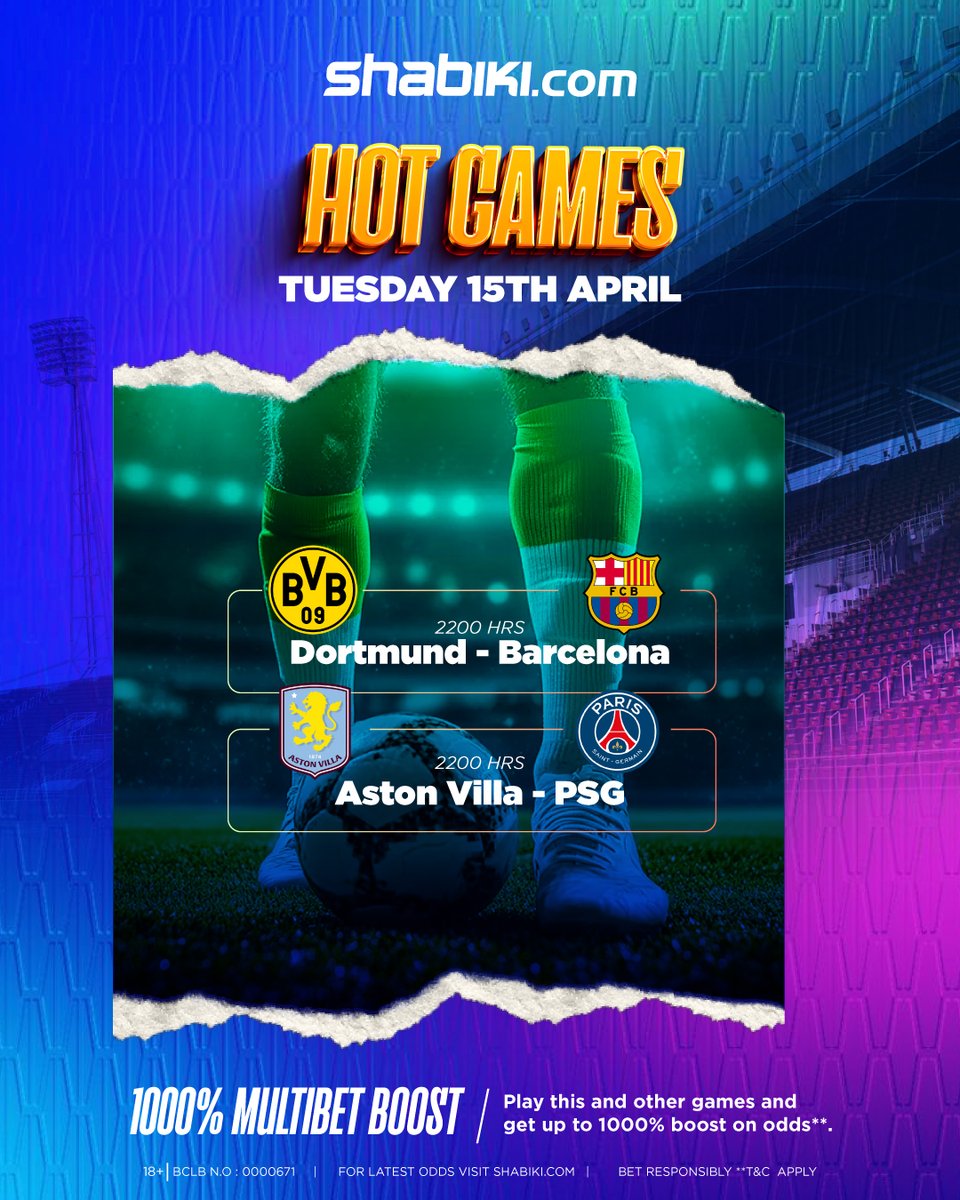 Shabiki_Ke's tweet image. ⚽ Tuesday Hot Games ziko locked!
🎯

Ongeza games kwa slip yako na upate 1000% Multibet Boost
🔥 Hii ndio sherehe ya midweek!
👉 Cheza hapa: shabiki.com

#HotGames #MultibetBoost #Shabiki