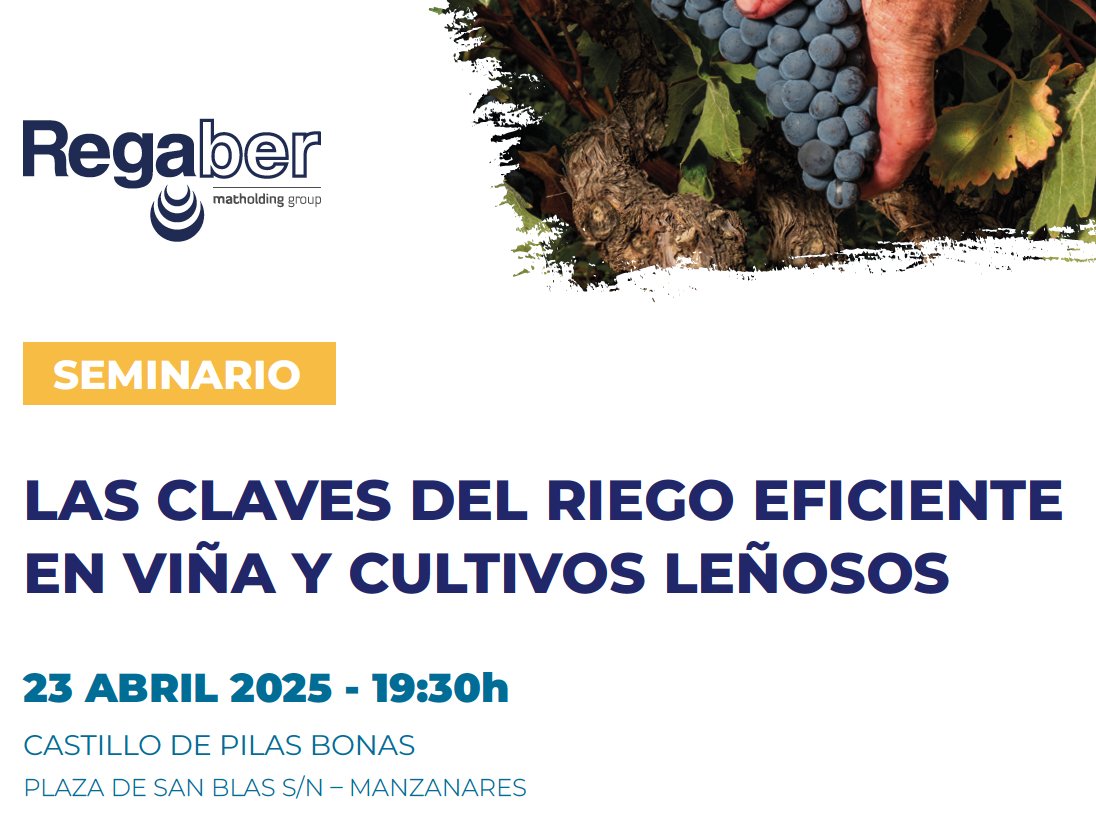 ¡No te lo pierdas! Únete a nosotros el 23 de abril en el majestuoso Castillo de Pilas Bonas para un evento único donde aprenderás a optimizar el riego en viñedos. Aprovecha esta oportunidad gratuita para mejorar tus técnicas agrícolas. ¡Te esperamos! #RiegoEficiente #AgroBeeSens