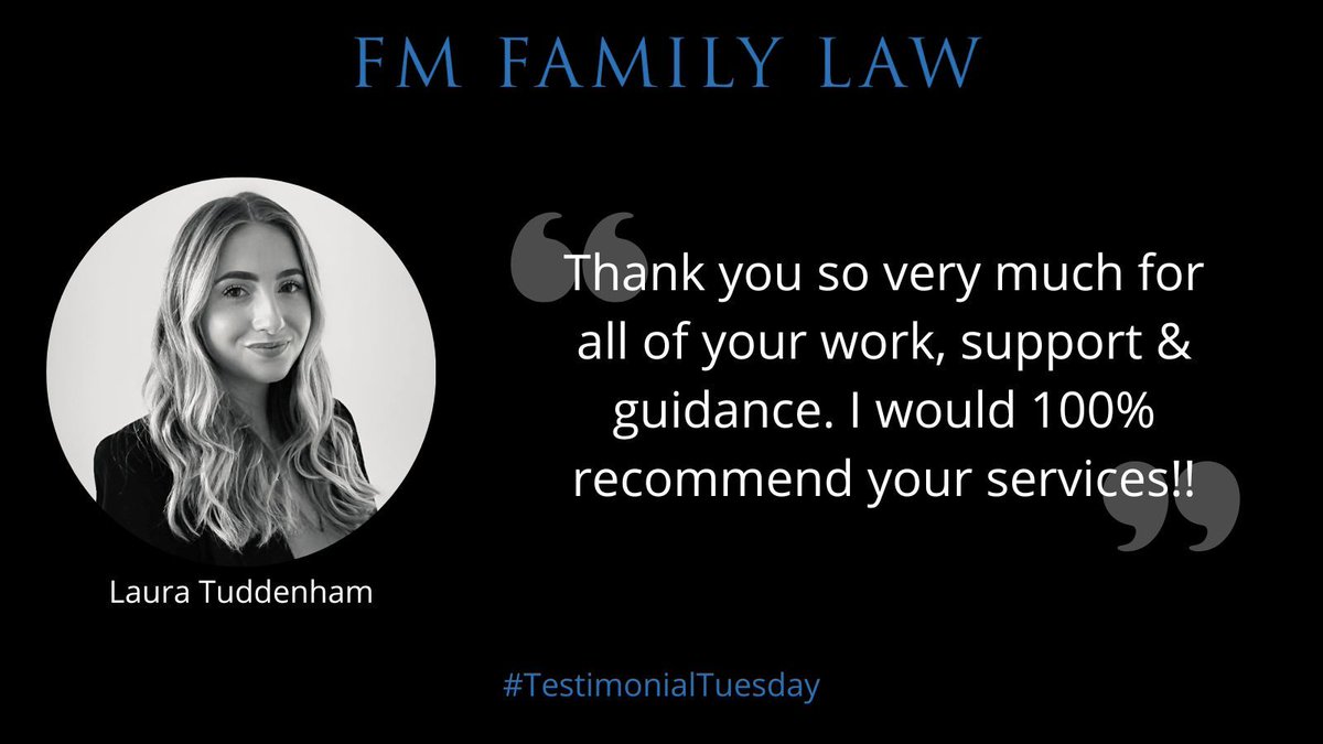 ⭐ 𝐓𝐞𝐬𝐭𝐢𝐦𝐨𝐧𝐢𝐚𝐥 𝐓𝐮𝐞𝐬𝐝𝐚𝐲 ⭐ 

We are delighted to share this wonderful #ClientRecommendation for Laura Tuddenham, Chartered Legal Executive based in our #Norwich office.

Bravo Laura! 👏👏👏  

#TestimonialTuesday @laurafmfamilylaw
