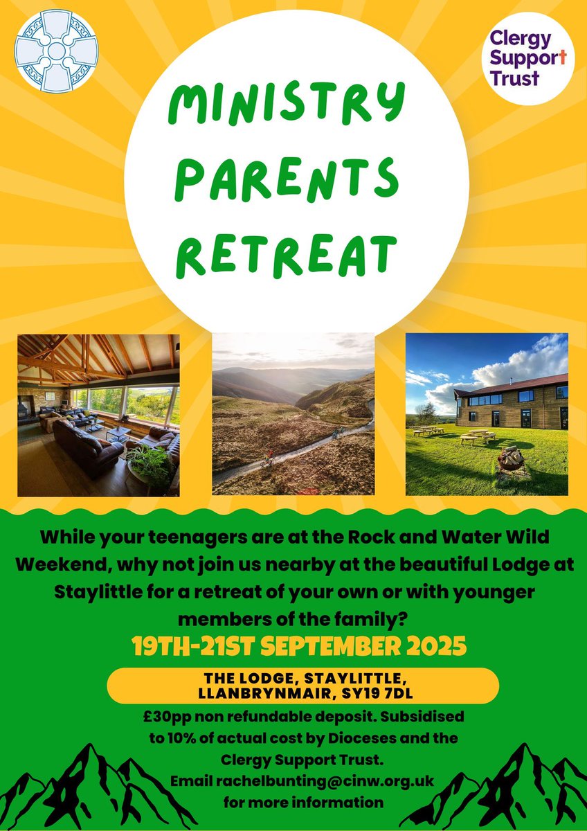Clergy Support Trust (@clergysupportuk) on Twitter photo Activities for clergy children 🤝 A well-earned rest for clergy parents!
We're privileged to support Rock & Water Wild, a weekend of climbing and canoeing for clergy children in Wales, with a grant towards the project.
Meanwhile, <a href="/ChurchinWales/">The Church in Wales | Yr Eglwys yng Nghymru</a> clergy and their partners can Activities for clergy children 🤝 A well-earned rest for clergy parents!
We're privileged to support Rock & Water Wild, a weekend of climbing and canoeing for clergy children in Wales, with a grant towards the project.
Meanwhile, <a href="/ChurchinWales/">The Church in Wales | Yr Eglwys yng Nghymru</a> clergy and their partners can