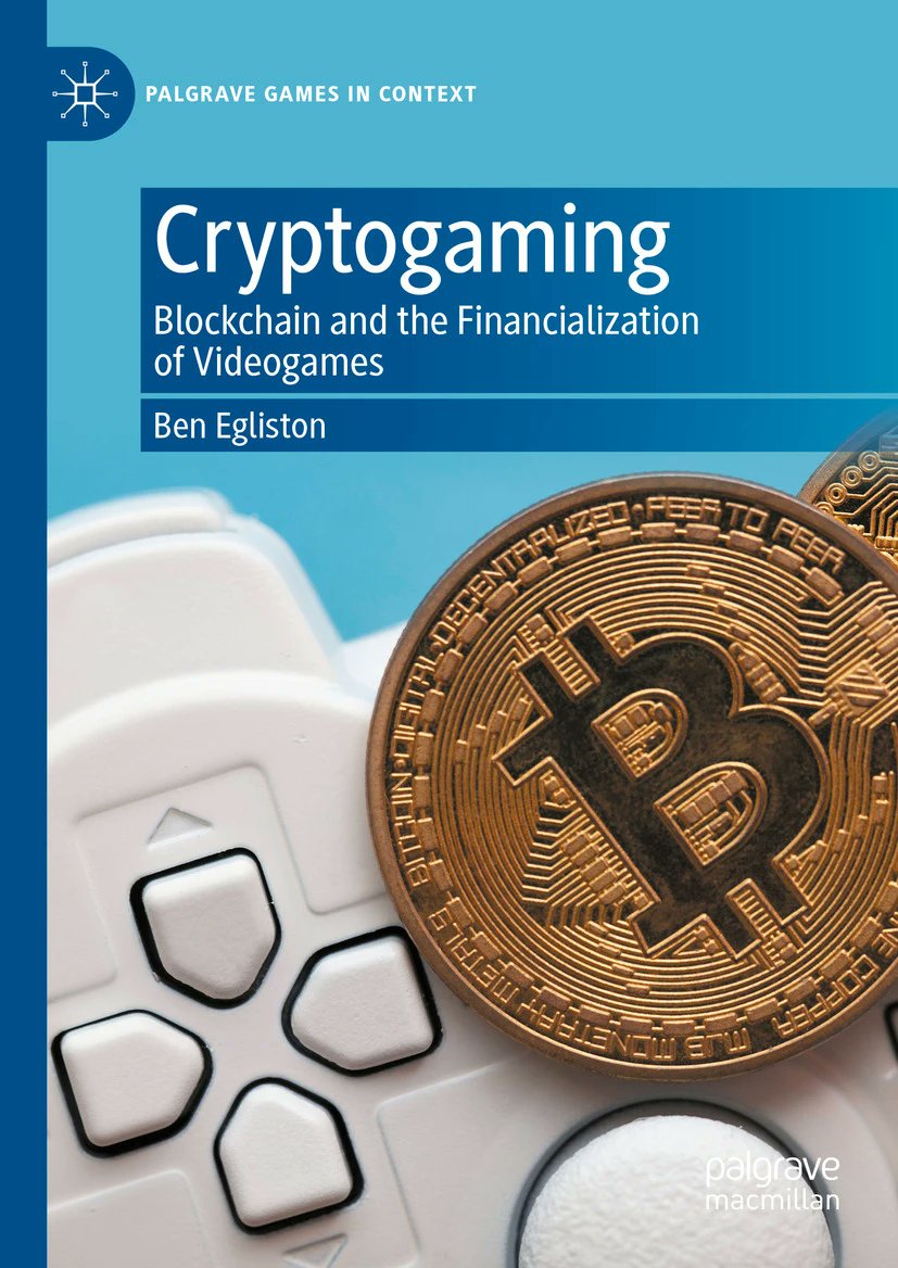 Palgrave Macmillan (@palgrave) on Twitter photo 'Cryptogaming,' by Ben Egliston, examines the discourses surrounding the rise of the cryptogaming industry and the use of blockchain technology in videogames. Read more here: bit.ly/3G3E44S. 'Cryptogaming,' by Ben Egliston, examines the discourses surrounding the rise of the cryptogaming industry and the use of blockchain technology in videogames. Read more here: bit.ly/3G3E44S.