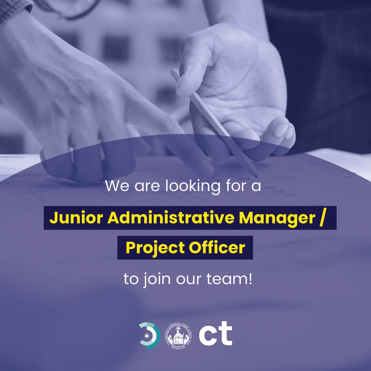 📢 #WeAreHiring! Transcrime-Università Cattolica è alla ricerca di un/una Junior Administrative Manager / Project Officer da inserire nel team di #ProjectManagement.

Tutti i dettagli su transcrime.it/en/positions/j…