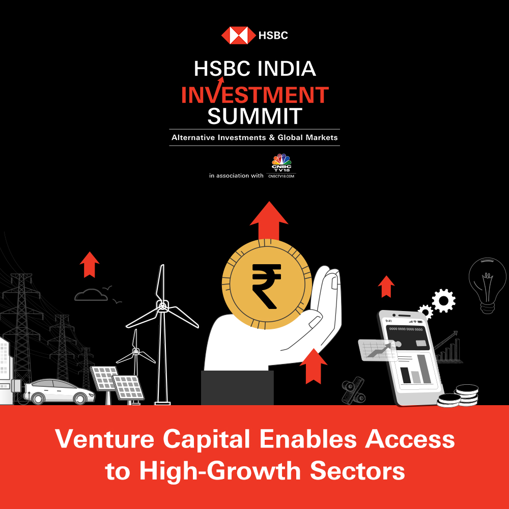 CNBCTV18News's tweet photo. Venture capital opens doors to high-growth sectors like tech, fintech, and renewables— enabling investors to ride India’s innovation curve and garner concomitant returns!

#NavigatewithHSBC #HSBC #AlternativeInvestment | @HSBC_IN https://t.co/eTZeCosDiN