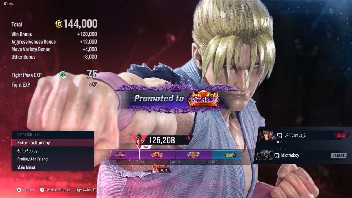 Final #bitchassmove of the night gave me my promo lmao had to work my ass off to climb back into flame from fkn tenryu #Tekken8 #Tekken8Season2 #T8_Jin #T8_Jack ... homie was mad his cheap shit was not working lol