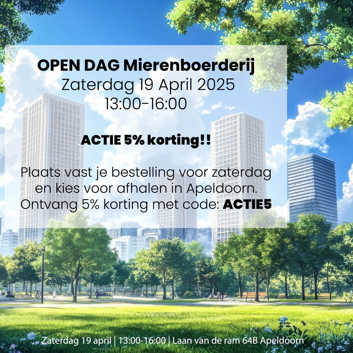 Welkom aankomende zaterdag 19 April, de koffie staat klaar!

 #mier #mieren #mierenboerderij #antskingdom #opendag #antfarm