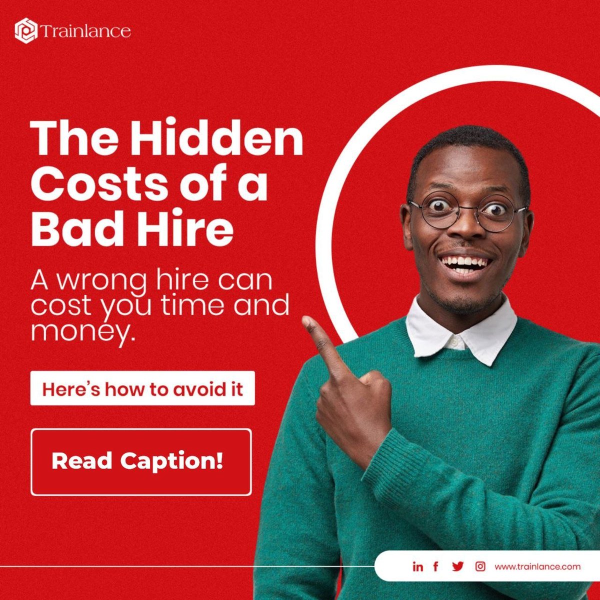 trainlance_'s tweet photo. A bad hire costs more than money — think lost time & low morale.
Hire smart with these quick tips:
✅ Define the role clearly
✅ Ask behavioral Qs
✅ Check cultural fit
✅ Do reference check
Great teams start with great hires!
#HiringTips #SmartHiring #Trainlance https://t.co/AZMhk1kZ4h