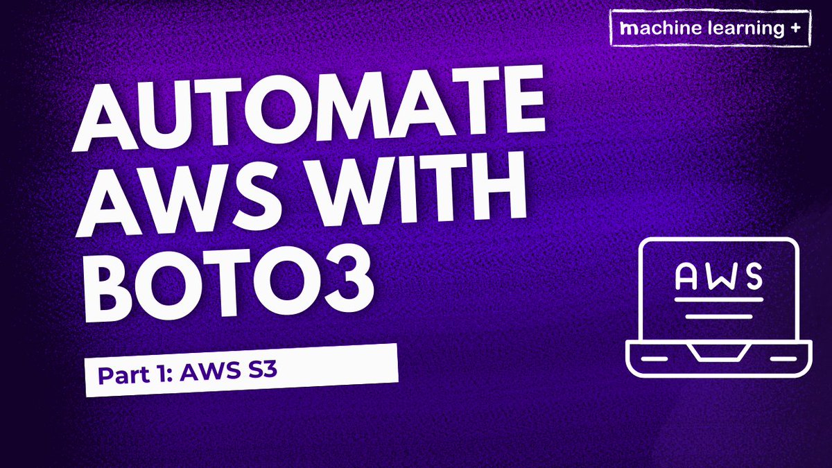 R_Programming's tweet image. If you’ve ever wanted to programmatically control Amazon Web Services (AWS) using a language you already know — Python — this guide is for you
Blog Post: aimlmastery.machinelearningplus.com/automate-the-a…
#DataScientists #Python #MLOps #ArtificialInteligence